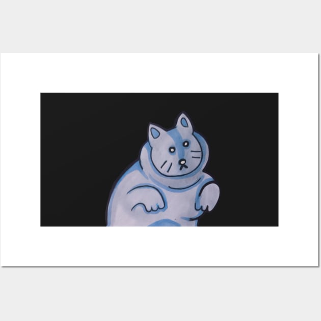 Squishy Cat Wall Art by AmeUmiShop